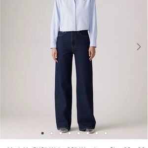 Levi’s ribcage wide leg jeans in Shaded View